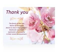 Floral Acknowledgement Cards